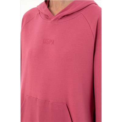 Kadın Pembe Kapüşonlu Sweatshirt