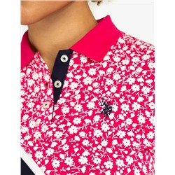 DITSY DIAGONAL COLORBLOCK POLO SHIRT (WHITE)