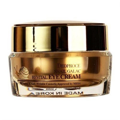 DEOPROCE SNAIL GALAC REVITAL EYE CREAM Восстанавливающий крем для кожи вокруг глаз с муцином улитки и галактомисисом 30г