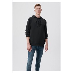 MaviKapüşonlu Siyah Sweatshirt 0611577-71379