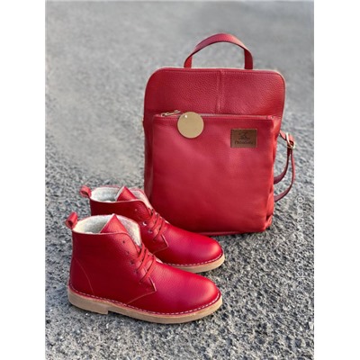 Ab.Zapatos 4619/2 granate+PELLE Mochibol