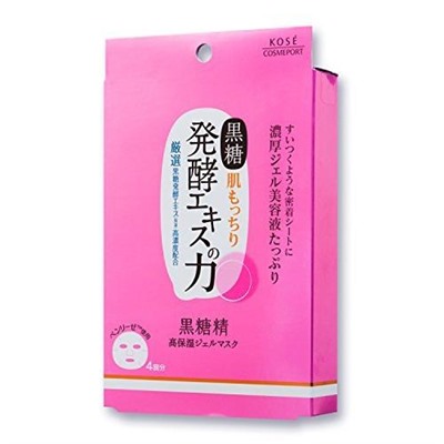 Маска для лица KOSE Kokutousei гелевая с экстрактом сахарного тростника  ткань 4 шт