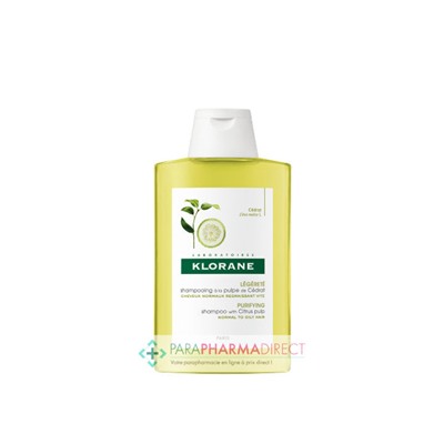 Klorane Cédrat Shampooing Légèreté Cheveux Normaux Regraissant Vite 400ml
