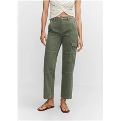 Jeans cargo bolsillos -  Mujer | MANGO OUTLET España