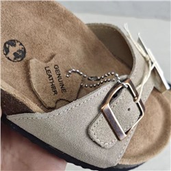 Женские кожаные шлепки в стиле Birkenstoc*k , экспорт  Цена на бирке 29,90€