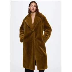 Abrigo pelo oversize -  Mujer | MANGO OUTLET Melilla