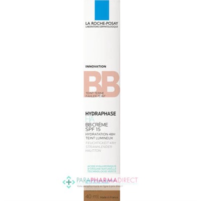 La Roche Posay Hydraphase HA BB Crème SPF15 - Teinte Foncée 40ml