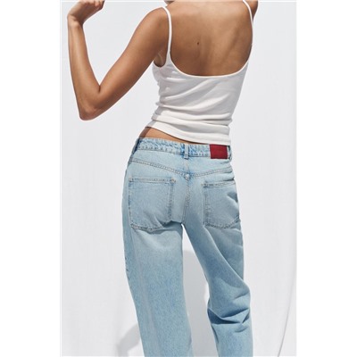 JEANS Z1975 STRAIGHT FULL LENGTH TIRO ALTO CINTURA CRUZADA