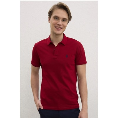 U.S. Polo Assn. Erkek Polo Yaka T-shirt 6141350446 Kırmızı 8161420221350446