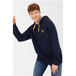 Erkek Lacivert Kapüşonlu Sweatshirt