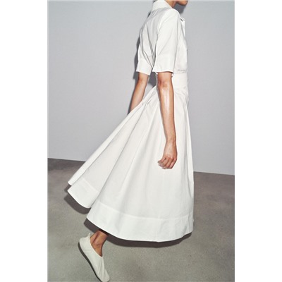 ZW COLLECTION POPLIN MIDI DRESS