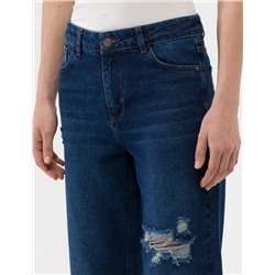 Koyu İndigo Jean Pantolon