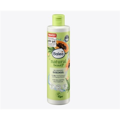 Natural Beauty Dusche Papaya-Extrakt & Bio-Hanfsamenöl, 250 ml