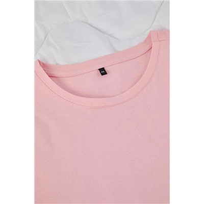 Pembe Çiçekli Kapri Örme Pijama Takımı TBBSS25AI00002