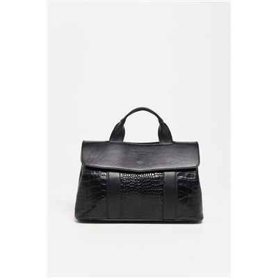 Bolso de piel Geni Negro