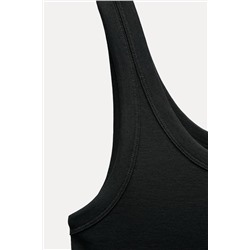 MERCERISED THREAD RIBBED T-SHIRT
