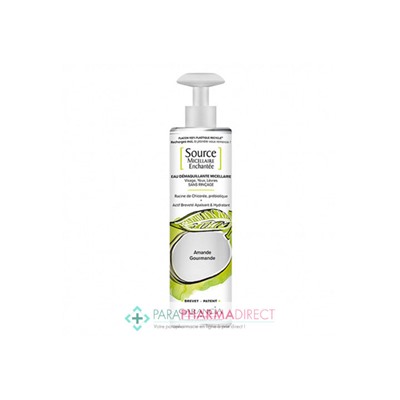 Garancia Source Micellaire Enchantée Eau Démaquillante Micellaire Peaux Sensibles Douce Amande Eco Pompe 400ml