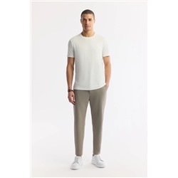 Avva, Erkek Beyaz Soft Touch Bisiklet Yaka T-shirt B001031