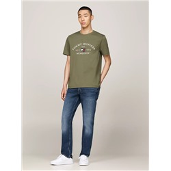 Embroidered Tommy Arch Logo T-Shirt