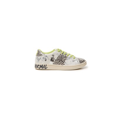 Zapatillas leopardo cordones flúor