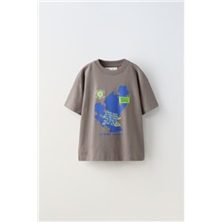 SLOGAN T-SHIRT WITH LABEL