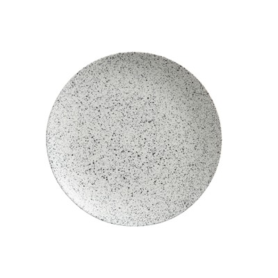 Тарелка обеденная, 27,5 см, фарфор P, светло-серая, в крапинку, Caviar Speckle, 56538