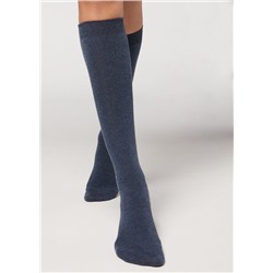 Lange Socken mit Cashmere