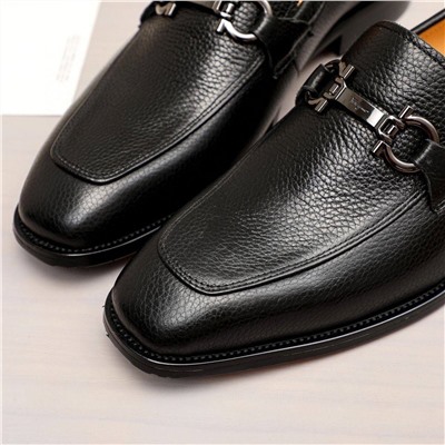 Мужские классические туфли Salvatore Ferragam*o 👞   Реплика 1:1