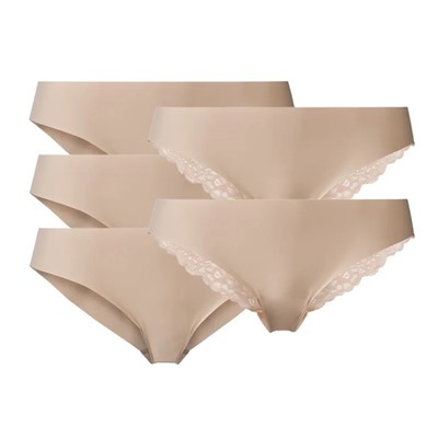 ESMARA® Lingerie ESMARA® Lasercut-Slips Damen, 5 Stück, ohne störende Nähte, mit Elasthan