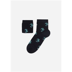 Kurze Socken mit Allover-Muster für Kinder