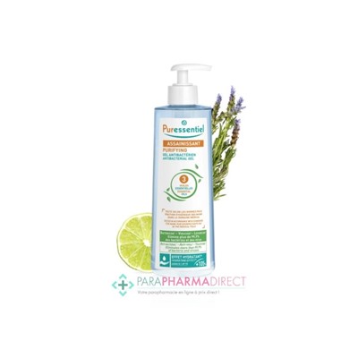 Puressentiel Assainissant Gel Antibactérien Hydro-Alcoolique 500 ml