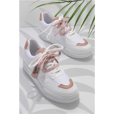 Bambi Beyaz Pudra Kadın Sneaker K01512310009