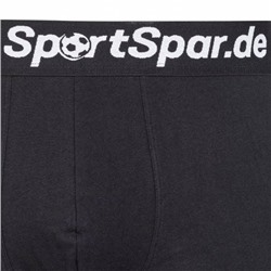 SportSpar  Sportspar.de Herren "Sparbuchse" Boxershorts schwarz-weiß