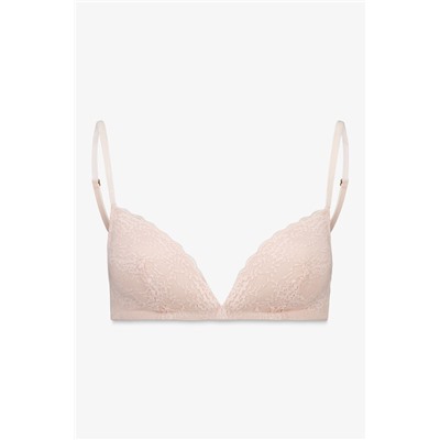 Sujetador triangular LOVELY encaje rosa