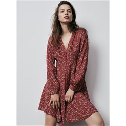 EcoVero™ Gemusterte Bluse