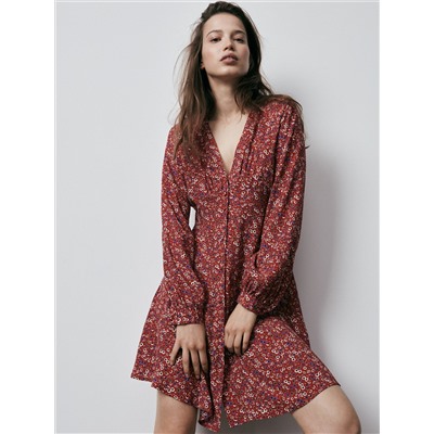 EcoVero™ Gemusterte Bluse