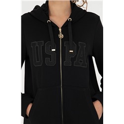 Kadın Siyah Kapüşonlu Sweatshirt