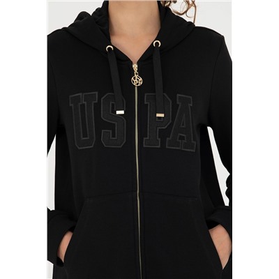 Kadın Siyah Kapüşonlu Sweatshirt