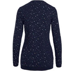 koi Scrubs Limited Edition Audrina Navy/Hologram Silver Tee