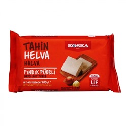KOSKA Tahin halva hazelnut puree Кунжутная халва с пюре из фундука 200г