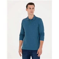 İndigo Slim Fit Basic Sweatshirt