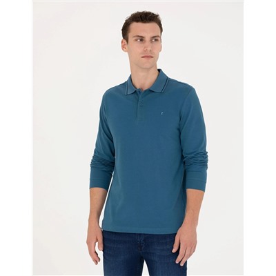 İndigo Slim Fit Basic Sweatshirt