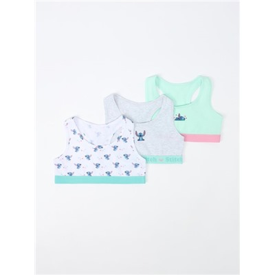 PACK DE 3 TOPS ESTAMPADOS DE LILO & STITCH ©DISNEY