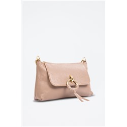 Bandolera de piel Arvier - Beige