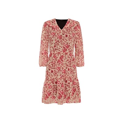 ESMARA® Kleid Damen Chiffon, tailliert geschnitten