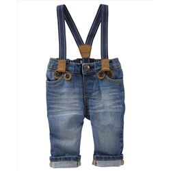 Suspender Jeans - Derby Wash