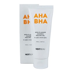 NEXTBEAU Wish Planner AHA/BHA Peeling Gel Отшелушивающий пилинг-гель с AHA/BHA кислотами для проблемной кожи 100мл