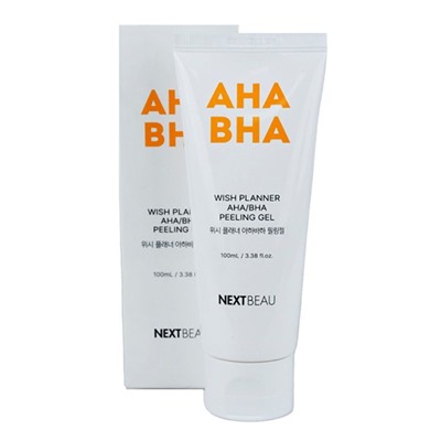 NEXTBEAU Wish Planner AHA/BHA Peeling Gel Отшелушивающий пилинг-гель с AHA/BHA кислотами для проблемной кожи 100мл
