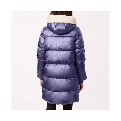 Bernardo Women's Asymmetrical Fur Lined Puffer