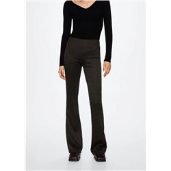 Pantalón flare estampado -  Mujer | MANGO OUTLET Melilla